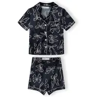 MINOTI Pyjama bleu foncé / blanc