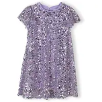 MINOTI Robe lavande / rose ancienne / argent