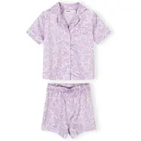 MINOTI Pyjama lilas / blanc