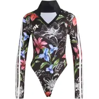 Adidas Body de sport 'x Farm Rio' bleu clair / rose clair / noir / blanc