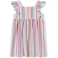 MINOTI Robe aqua / bleu roi / jaune / blanc