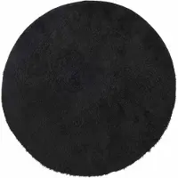 vidaXL Tapis shaggy à poils longs NAVARRA noir 240x240 cm polyester