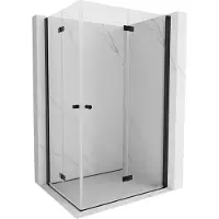 Mexen Mist-F Duo cabine de douche pliante 70 x 100 cm, transparent, noir - 8A6-070L-100P-70-00