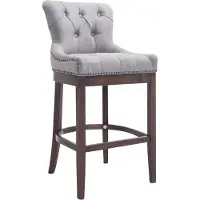 CLP Tabouret de bar Lakewood Tissu, antique