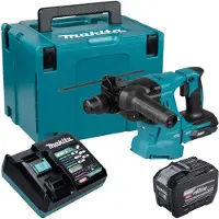 Makita Marteau combiné sans fil HR 011 GE101 40 V max. 3,3 J SDS plus Brushless + 1 batterie 8,0 Ah + chargeur + Makpac