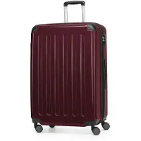 Hauptstadtkoffer - Alex - Großer Hartschalen-Koffer mit Rollen Trolley XL Rollkoffer Dehnfalte Reisekoffer 120L, TSA-Schloss,Burgund
