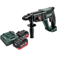 Metabo KH 18 LTX 24 Marteau combiné sans fil 18 V 2,1 J SDS Plus + 2x batterie LiHD 5,5 Ah + chargeur