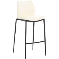 CLP Tabouret de bar Matola similicuir noir