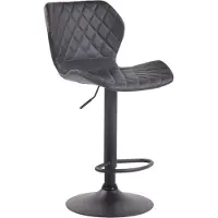 CLP Tabouret de bar Cork similicuir noir