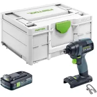 Festool Visseuse à chocs sans fil TID 18-Basic 18 V 180 Nm 1/4" sans balais + 1 batterie 4,0 Ah - sans chargeur
