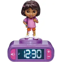 Lexibook Réveil avec veilleuse Dora en 3D