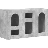 vidaXL Meuble de rangement ELST, béton gris, 100 x 35 x 59 cm, panneaux de particules