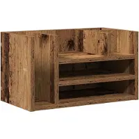 vidaXL Organiseur de bureau chêne artisanal 44.5 x 24 x 25 cm