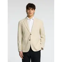Selected Seersucker Blazer Homme Beige 46
