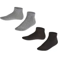 Falke Chaussettes gris chiné / noir
