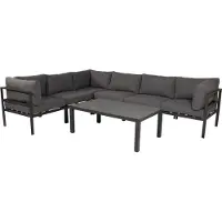 Ebuy24 Copacabana Table basse en verre, noir.