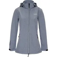 NORDBERG RONDA - Veste d'été en softshell pour femme - Gris clair chiné - Taille M