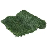 vidaXL Clôture en gazon artificiel vert 1x10 m