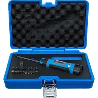 Bgs 7122 Visseuse dynamométrique 1/4" 1-8 Nm, 22 pièces, avec jeu d'embouts