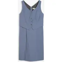 Bonprix Robe fourreau sans manches effet blazer