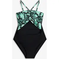 Bonprix Maillot 1 pièce bandeau à nouer dans le cou