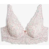 Bonprix Soutien-gorge à coques en dentelle à imprimé floral