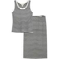 Bonprix Top et jupe (ens. 2 pces) en coton extensible