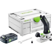 Festool MFKC 700 KA EB-Basic Module de batterie pour toupie à chanfreiner 18 V 8 mm sans balais + 1 batterie 4,0 Ah + Systainer - sans chargeur