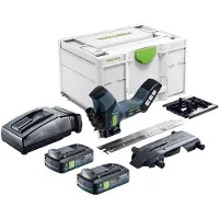 Festool Scie à isolant sans fil ISC 240 EB-Basic 18 V 240 mm + 2 batteries 4,0 Ah + chargeur + Systainer