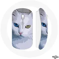 MANIACASE Souris Sans Fil Turc de van Chat oeil bleu et oeil jaune