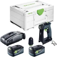 Festool CXS 18-Basic Perceuse-visseuse sans fil 18 V 40 Nm Brushless + 2x batterie 5,0 Ah + chargeur rapide + Systainer