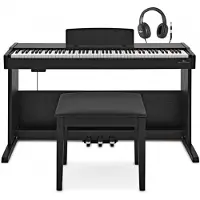 Gear4Music VISIONKEY-500 Piano Numérique avec Pack Siège Matte Black