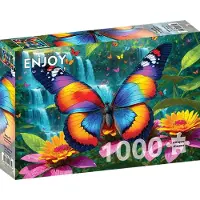 Enjoy Puzzle 1000 pièces Enjoy – Papillon dans la forêt