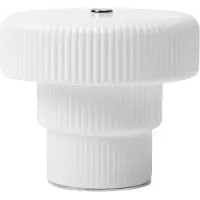 Ferm Living Lampe de Table , Ripple, dimmable, Blanc, Salon / séjour, Verre, Moderne