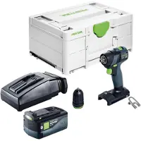 Festool TXS 18-Basic Perceuse-visseuse sans fil 18 V 40 Nm Brushless + 1x batterie 5,0 Ah + chargeur + Systainer