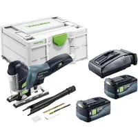 Festool Scie sauteuse pendulaire sans fil PSC 420 EB-Basic 18 V 120 mm Brushless + 2 batteries 5,0 Ah + chargeur + Systainer