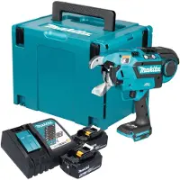 Makita DTR 181 RTJ Connecteur de ferraillage sur batterie 18 V 0,8 mm Brushless + 2x batterie 5,0 Ah + chargeur + Makpac