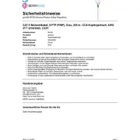 Goobay 95709 CAT 6 câble réseau, S/FTP (PiMF), gris, 305 m - conducteur en aluminium revêtu de cuivre (CCA), AWG 26/7, gaine de câble sans halogène (LSZH)