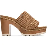 Refresh pour femme. 17528202-CAMEL Sandales 175282 marron (38), Tissu, 5 à 8 cm, Aucun, Casuel