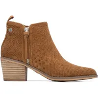 Refresh pour femme. 17515104-CAMEL Bottines 175151 marron (39), 3 à 5 cm, Fermeture éclair, Casuel, Cuir