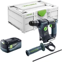 Festool BHC 18-Basic Marteau perforateur sans fil 18 V 1,8 J SDS Plus Brushless + 1x batterie 5,0 Ah + Systainer - sans chargeur