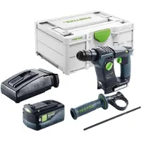 Festool BHC 18-Basic marteau perforateur sans fil 18 V 1.8 J SDS Plus Brushless + 1x batterie 5.0 Ah + chargeur + systainer