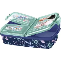 Disney Boîte à goûter Frozen pour enfants - Boîte à lunch avec 3 compartiments & design sympa