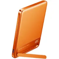 Iniu Batterie externe Powerbank 15 W MagPro Slim Magnet QI2 avec câble USB Type C 5000 mAh Orange