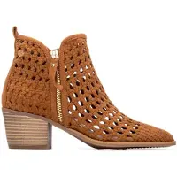 Xti pour femme. 14526701-CAMEL Bottines 145267 marron (36), 3 à 5 cm, Fermeture éclair, Casuel, Sport