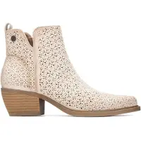 Refresh pour femme. 17504104-HIELO Bottines 175041 blanc (41), Marron, 3 à 5 cm, Fermeture éclair, Casuel