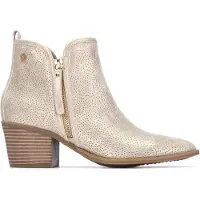 Xti pour femme. 14526606-ORO Bottines 145266 or (38), Doré, 3 à 5 cm, Fermeture éclair, Casuel
