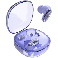 Mars Gaming MHIB2, casque Bluetooth 5.4, son immersif, design ergonomique semi-transparent et ultra-compact, 24 heures de lecture, casque sans fil avec étui et indicateur LED, violet