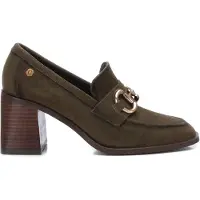 Carmela pour femme. 16113802-KAKI Mocassins en daim 161138 kaki (40), 5 à 8 cm, Cuir, Aucun, Casuel, Vert, Classique