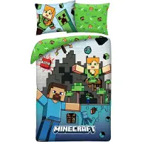 Halantex SP. z.o.o. Zestaw Pocieli Minecraft Ver. 7 140x200 cm / 70x90 cm, Poliester